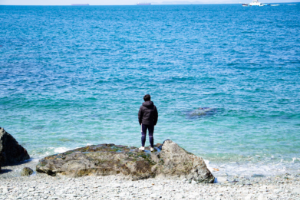 どこまでも続く青い海を、贅沢にひとり占め。